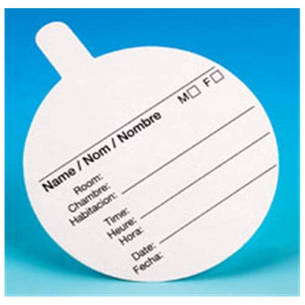 Specimen Container Lid 6.5oz Paper Non-Sterile 500/Ca