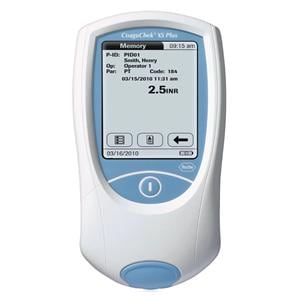 CoaguChek XS Plus INR: International Normalized Ratio System CLIA Waived Ea