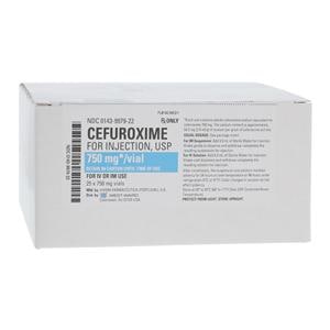 Cefuroxime Injection 750mg/vl Powder Vial 25/Package