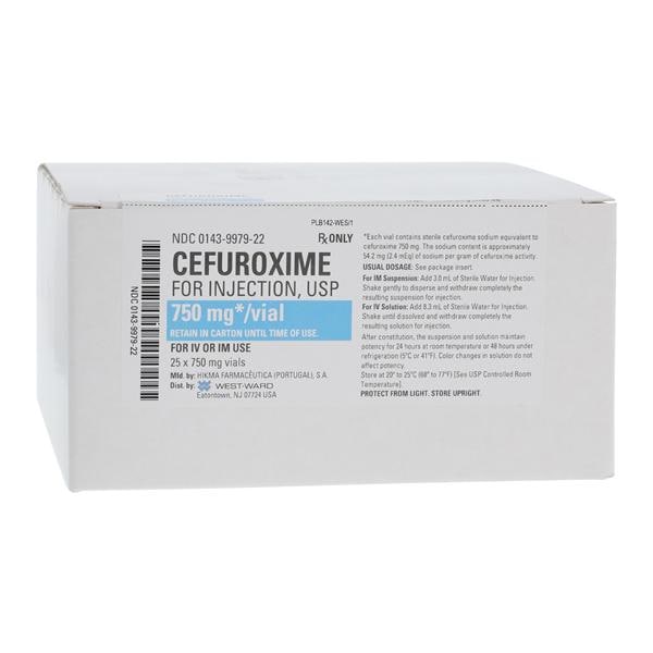 Cefuroxime Injection 750mg/vl Powder Vial 25/Package