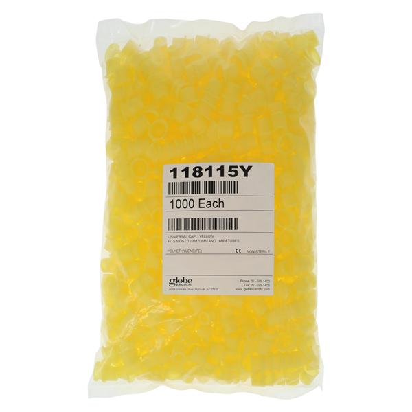 Universal Cap Polyethylene Yellow 1000/Pk