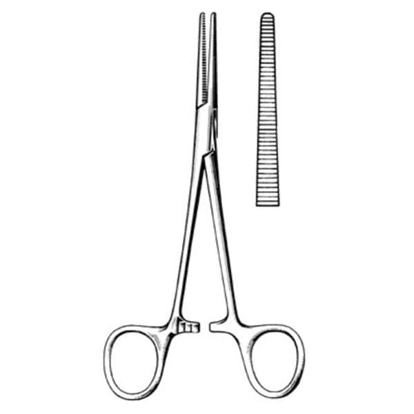 Crile Forcep Straight 6-1/4" Ea