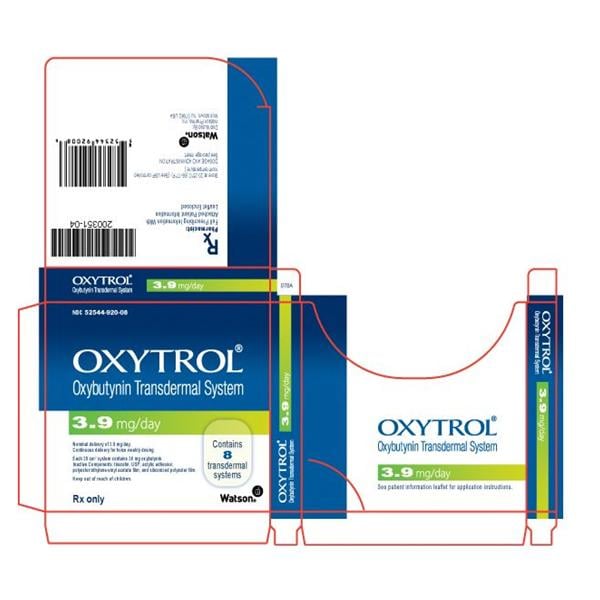 Oxytrol Transdermal System 3.9mg Box 8/Package