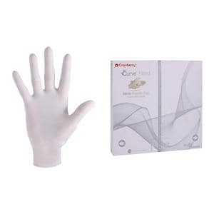 Curve Nitrile Exam Gloves Standard White Non-Sterile, 10 BX/CA