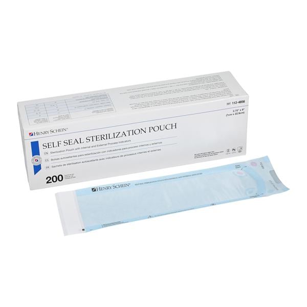 Sterilization Pouch Self Seal 2.75 in x 9 in 200/Bx