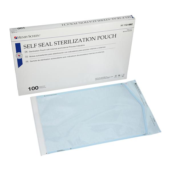 Sterilization Pouch Self Seal 10.5 in x 17 in 100/Bx