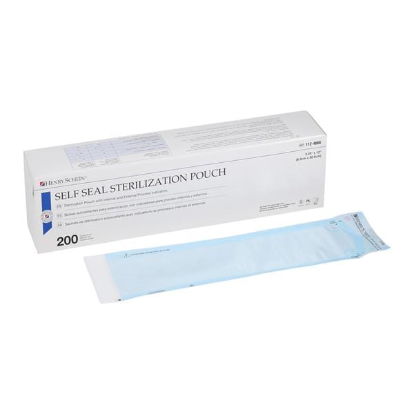 Sterilization Pouch Self Seal 3.25 in x 12 in 200/Bx