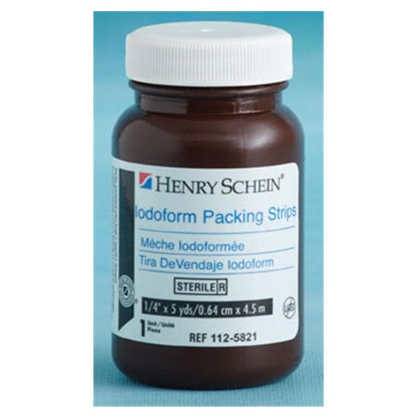 Gauze Iodoform Packing Strip 1/4"x5yd Sterile, 12 EA/CA