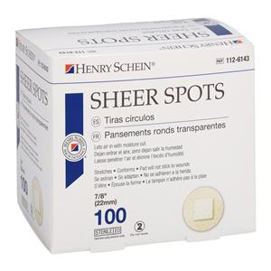 Adhesive Bandage Plastic 7/8" Sheer Sterile 100/Bx