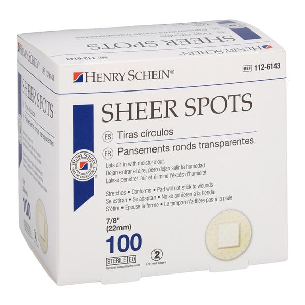 Adhesive Bandage Plastic 7/8" Sheer Sterile 100/Bx