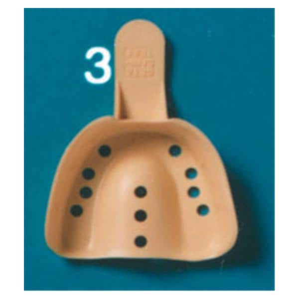Waterpik Sani-Trays® Disp Sngl Arch Impression Tray Perforated 3 Med Upr 12/Bx