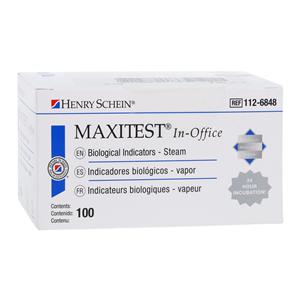 Maxitest Biological In Office Indicator Refill 100/Bx, 4 BX/CA