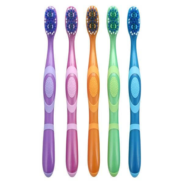 Acclean Edge Manual Toothbrush Adult 40 Tuft Full White 72/Bx