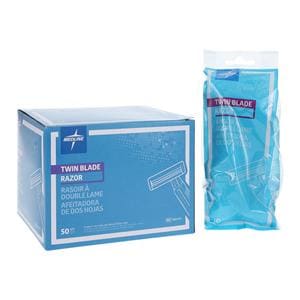 Razor Twin Blade Disposable 50/Bx, 10 BX/CA