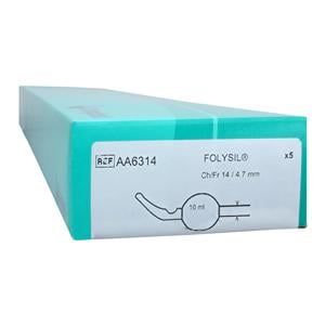 Cysto-Care Folysil Tiemann 2-Way Foley Catheter Coude Tip Silicone 14Fr 10-15cc