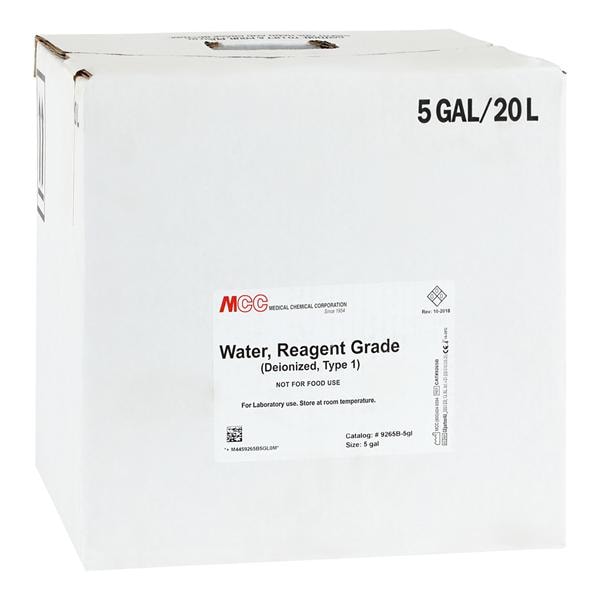 Deionized Water 5gal Ea