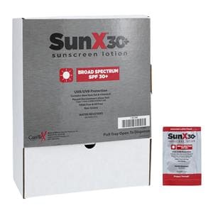 SunX Sunscreen Packet Cedar Fragrance Water Resistant White 50/Bx