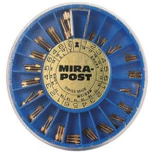 MiraPost Screw Posts Gold Plated Refill Long 1.65 mm 12/Pk