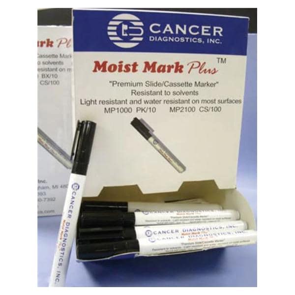 Moist Mark Plus Marking Pen Regular Tip Black Non-Sterile