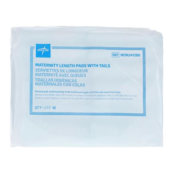 OB Maternity Pad XL 11" Tails White Disposable 288/Ca