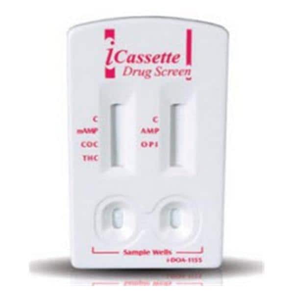 iCassette Drug Screen Test Kit CLIA Waived 25/Bx