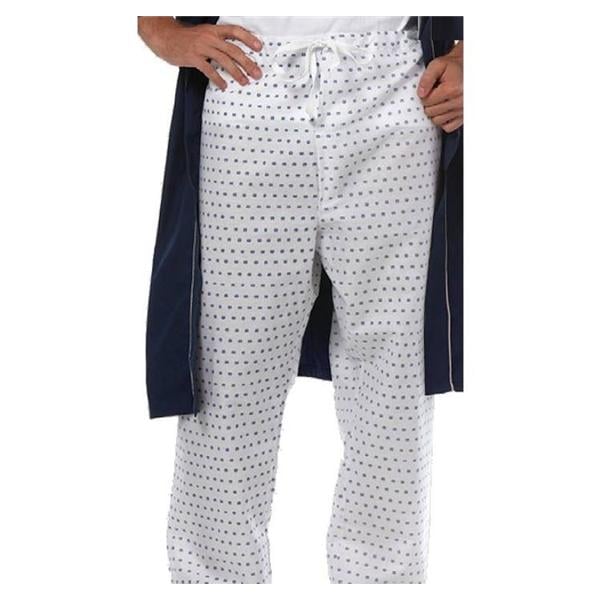 Pajama Pant No Pockets Large Light Blue Unisex Ea