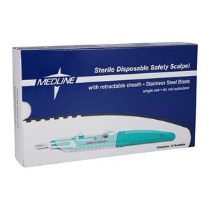 Disposable Safety Surgical Scalpel #15 Stainless Steel Sterile
