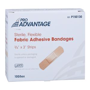 Pro-Advantage Adhesive Bandage Fabric 3/4x3" Tan Non-Sterile 100/Bx, 12 BX/CA