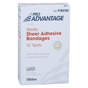Pro-Advantage Adhesive Bandage Sheer 7/8" Tan Sterile 100/Bx