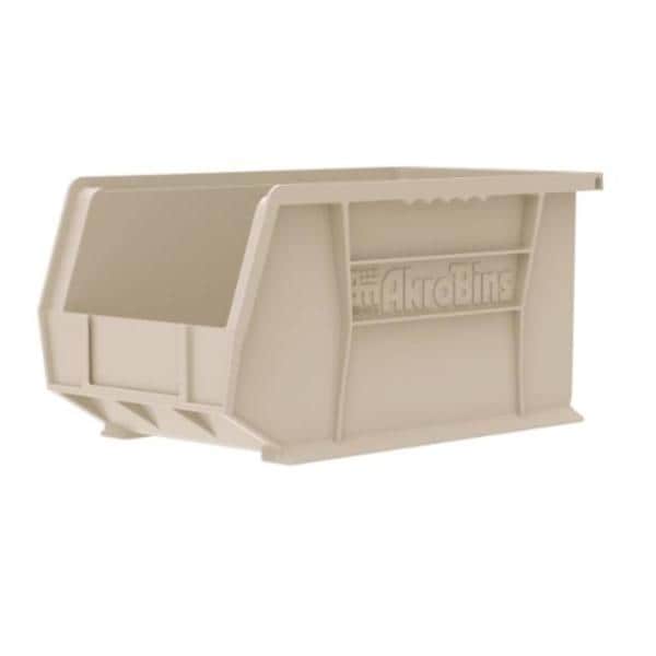 AkroBins Storage Bin Stone Polymer With Label Holder 14-3/4x8-1/4x7" 12/Ca