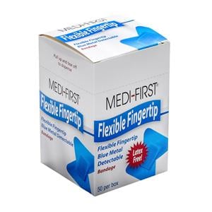 Medi-First Metal Detectable Bandage Woven Fabric 1.75x2" Blue Sterile 50/Bx