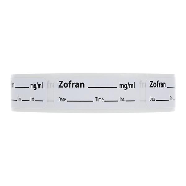 Anesthesia Label DTI Zofran mg/ml White 1-1/2x1/2" 600/Rl