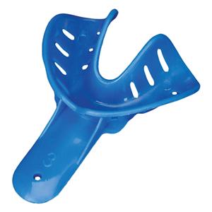 Excellent COLORS Disposable Impression Tray Perforated 3 Child Large Lower 25/Bg