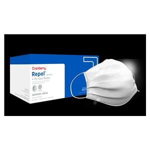 Repel Procedure Mask ASTM Level 3 Anti-Fog Silver / Pearl Adult 50/Bx