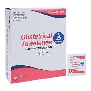 Obstetrical Towelette Scented 5x7" 100/Bx, 10 BX/CA