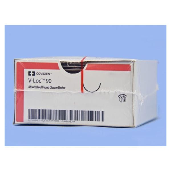 V-LOC 90 Suture 4-0 23" Glycolide Barbed P-14 Undyed 12/Bx