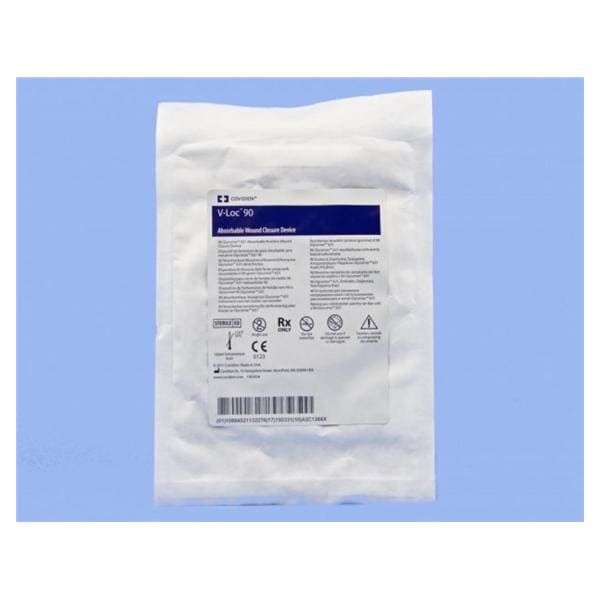 V-LOC 90 Suture 4-0 6" Glycolide Barbed P-12 Undyed 12/Bx