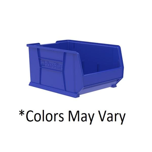 Super-Size AkroBins Storage Bin Blue Plastic w/ Label Holder 23-7/8x18.25x12 Ea