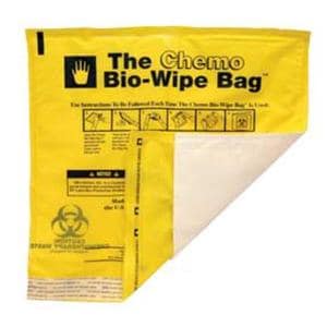 Bio-Wipe Biohazard Bag 11-3/4x12" Yellow Adhesive Strip Closure PE 10x10/Ca