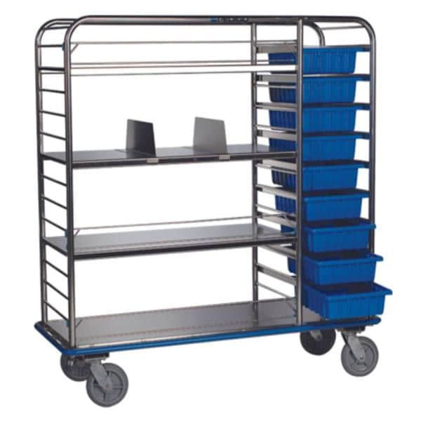 Central Supply Cart 26-1/8x66-5/8x69" 8" Caster