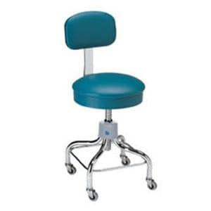 Chrome Series Exam Stool Steel Gray 300lb Capacity