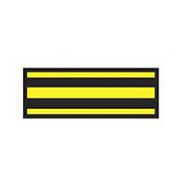 ColorTrack Instrument ID Tape Black/Yellow Stripe 8-1/2x11" Disposable Ea