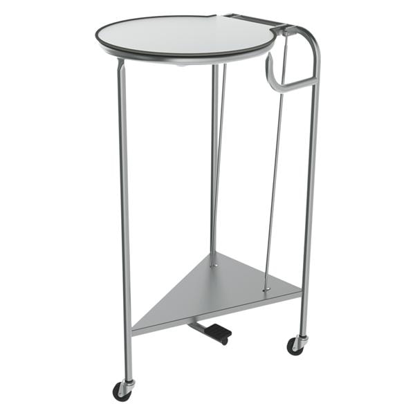 Linen Round Stainless Steel Hamper 18x35