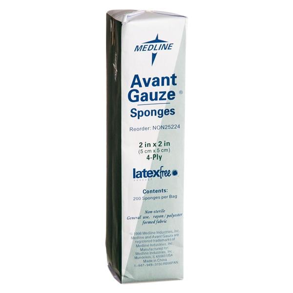 Avant Rayon/Polyester Blend Gauze Sponge 2x2" 4 Ply Non-Sterile Large NWvn LF