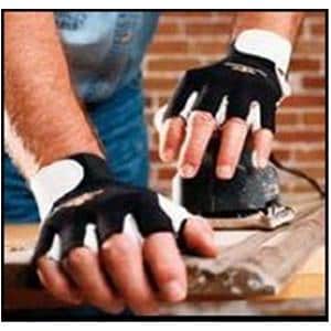 Impacto Leather/Nylon Anti-Vibration Air Gloves X-Small Black Ea