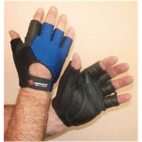 Impacto Nylon/Lycra Sport / Wheelchair Gloves Small Blue / Black Ea