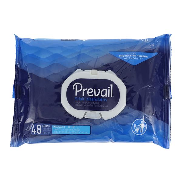 Prevail Wet Washcloth Scented Disposable White 12x8" 12x48/Ca