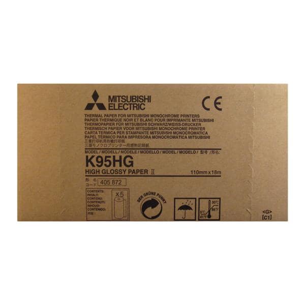 Mitsubishi Electronics Thermal/ Media High Gloss Paper For KP95HG 5Rl/Bx