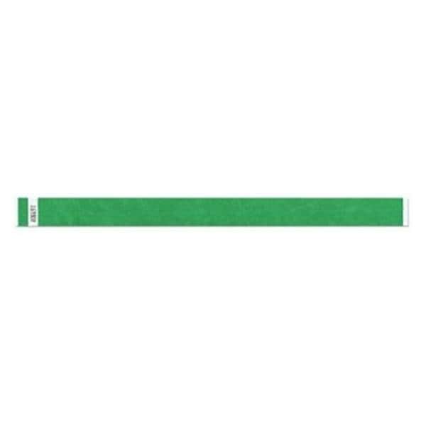 Tytan-Band Identification Wristband Tyvek Green Adult 500/Pk