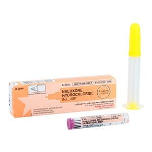 Naloxone HCl Injection 1mg/mL No Needle Luer-Jet Prefilled Syring...